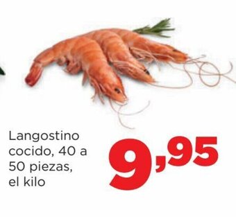 Alimerka Langostino Cocido, 40 a 50 piezas, El Kilo oferta