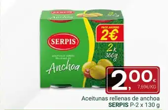 SERPIS Aceitunas rellenas de anchoa