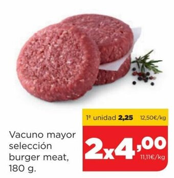 Alimerka Vacuno Mayor Selección Burger Meat, 180 g. 2x oferta