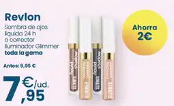 Clarel Revlon Sombra de ojos líquida 24 h o corrector iluminador Glimmer oferta