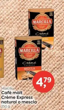 Suma Supermercados Marcilla Cafè molt Crème Express natural o mescla oferta