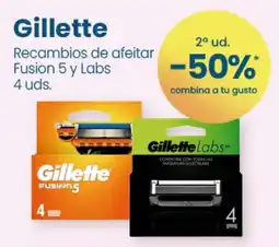 Clarel Gillette Recambios de afeitar Fusion 5 y Labs oferta