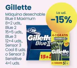 Clarel Gillette Máquina desechable Blue II Maximum oferta