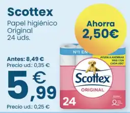 Clarel Scottex Papel higiénico Original oferta