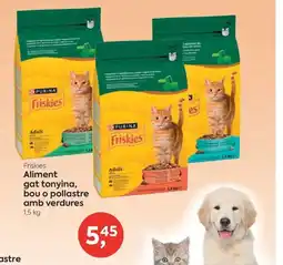 Suma Supermercados Friskies Aliment gat tonyina, bou o pollastre amb verdures oferta
