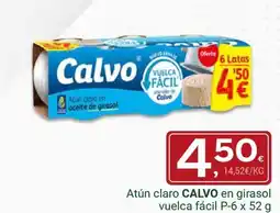 Supermercados Dani CALVO Atún claro en girasol vuelca fácil oferta