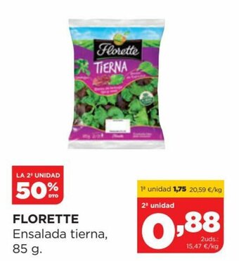 Alimerka Florette Ensalada Tierna, 85 g oferta