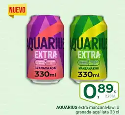 Supermercados Dani AQUARIUS extra manzana-kiwi o granada-açaí oferta