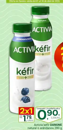 Supermercados Dani DANONE Activia kéfir natural o arándanos oferta