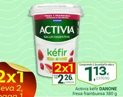 Supermercados Dani DANONE Activia kéfir fresa frambuesa oferta