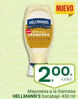 Supermercados Dani HELLMANN'S Mayonesa a la francesa bocabajo oferta