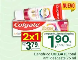 Supermercados Dani COLGATE Dentifrico total anti desgaste oferta