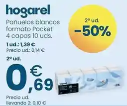 Clarel Hogarel - panuelos blancos formato pocket oferta