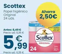 Clarel Scottex - papel higienico original oferta