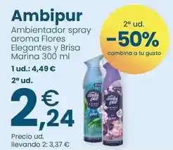 Clarel Ambi pur - ambientador spray aroma flores elegantes y brisa marina oferta