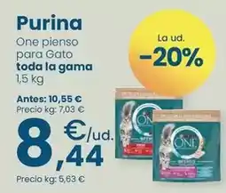 Clarel Purina one - pienso para gato toda la gama oferta