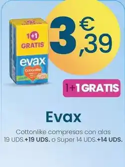 Clarel Evax - cottonlike compresas con alas o super oferta