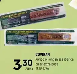 Coviran Coviran - xoriço ilonganissa iberica cular extra peça oferta