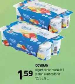 Coviran Coviran - logurt sabor maduixa i platan o macedonia oferta
