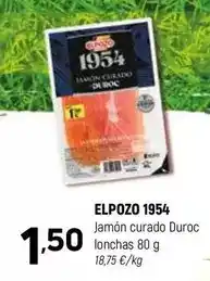 Coviran Elpozo - jamon curado duroc lonchas oferta