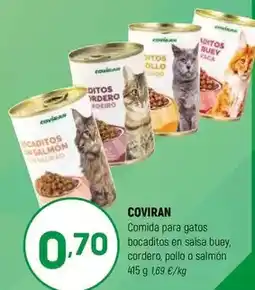 Coviran Coviran - comida para gatos bocaditos en salsa buey oferta