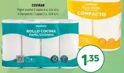 Coviran Coviran - papel cocina 2 capas 4u. o compacto 2 capas 2u oferta