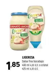 Coviran Ligeresa - salsa fina bocabajo o cristal oferta