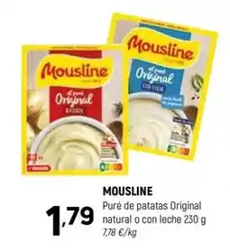 Coviran Pure de patatas original natural o con leche oferta