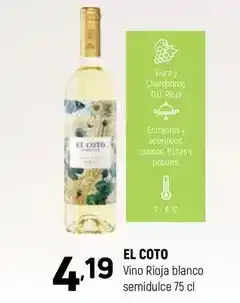 Coviran El coto - vino rioja blanco oferta