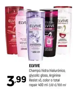 Coviran Elvive - champu hidra hialuronico, glycolic gloss, argipina oferta