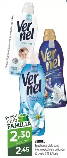 Coviran Vernel - suavizante cielo azul, tiro resistarbidental delicado oferta
