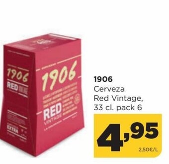 Alimerka 1906 Cerveza Red Vintage, 33 cl. Pack 6 oferta