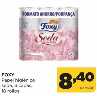 Alimerka Foxy Papel Higiénico Seda, 3 Capas, 18 Rollos oferta