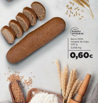 Alimerka Barra 100% Integral de Trigo, 200 g. oferta