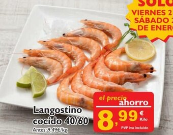 Cash Ecofamilia Langostino Cocido 40/60 oferta