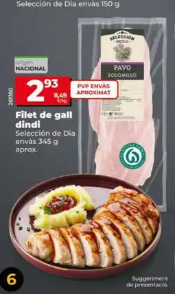 Dia SELECCIÓN DE DIA Filet de gall dindi oferta