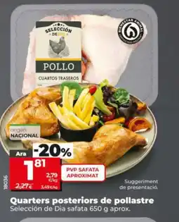 Dia SELECCIÓN DE DIA Quarters posteriors de pollastre oferta