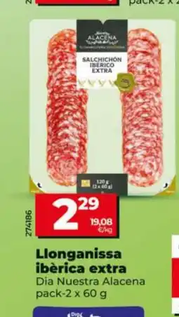 Dia DIA NUESTRA ALACENA Llonganissa ibèrica extra oferta