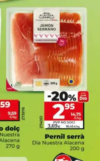 DIA NUESTRA ALACENA Pernil serrà