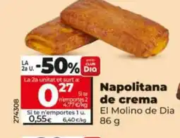 Dia EL MOLINO DE DIA Napolitana de crema oferta