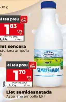 Dia ASTURIANA Llet sencera oferta