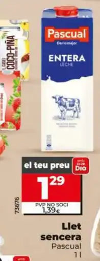 Dia PASCUAL Llet sencera oferta