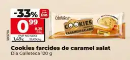Dia DIA GALLETECA Cookies farcides de caramel salat oferta