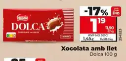 Dia DOLCA Xocolata amb llet oferta
