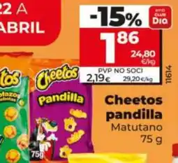 Dia CHEETOS pandilla oferta