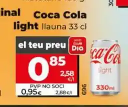 Dia COCA COLA Light oferta