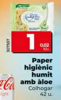 Dia COLHOGAR Paper higiènic humit amb aloe oferta