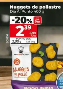 Dia DIA AL PUNTO Nuggets de pollastre oferta