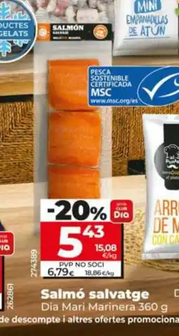 Dia DIA MARI MARINERA Salmó salvatge oferta