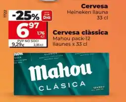 Dia MAHOU Cervesa clàssica oferta